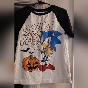 Boys sonic the hedgehog Halloween short sleeve t-shirt size small 6-7